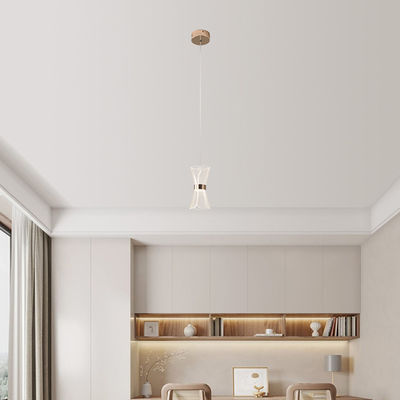 Sala de estar moderna LED Lâmpada montada Lâmpada de cama brilhante Decoração ao lado da cama transparente Lâmpada pendente acrílica