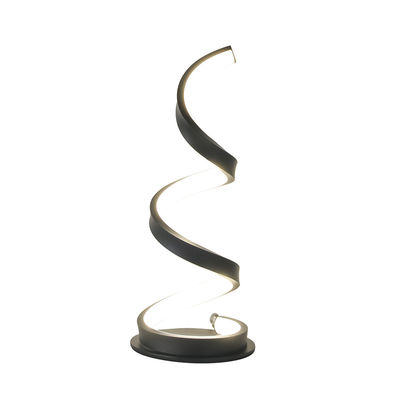 Lâmpada de escritório de LED em espiral simples Moderna Lâmpada de escritório de LED em espiral S Forma Dimmable Touch Control Lâmpada de leitura Lâmpada de cama Lâmpada de escritório