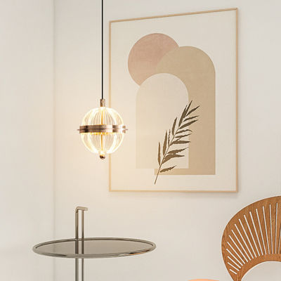 Lâmpada de entrada de bússola pequena lâmpada pendente personalidade criativa atmosfera de arte decoração high-end cabeceira lâmpada de linha pendente