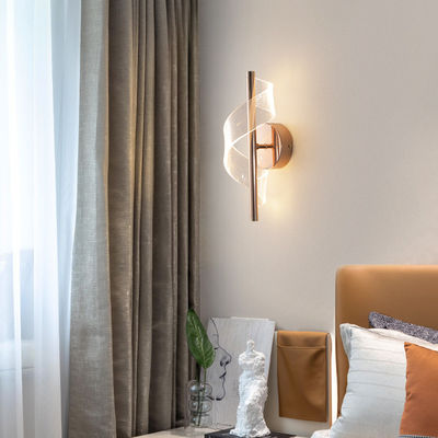 Lâmpada de parede em forma de parafuso Moderno Sala de estar fundo Lâmpada de parede designer personalizado acrílico luz de parede à beira da cama