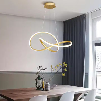 Iluminação retrô quarto de luxo quarto candelabro de alumínio decoração de casa material acrílico luz de teto LED