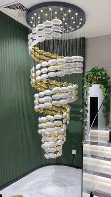 Lustre de ovo de dragão Arte Lustre de ovo de ouro Hotel Villa Sala de baile Lobby Mall átrio Sandbox escada loft