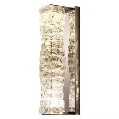 Lâmpada de parede de cristal de luxo de luz moderna nórdica Decorações para a casa Iluminação de luminárias de ouro Showroom Hotel Villa Interiores Luz de parede LED