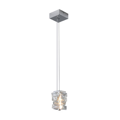 Nordic Luxury Crystal Chandelier Rectangular K9 Corpo de aço inoxidável de cristal para quarto de hotel Sala de jantar Sala de estar Lobby