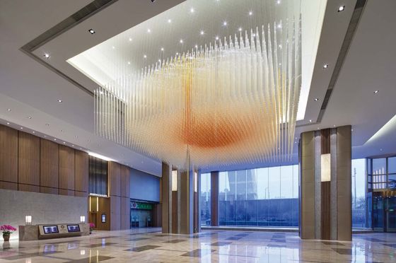 Grande Engenharia Não Padrão Custom Mall Lobby Departamento de Vendas de Água Clube Villa Cristal Strip Lustres