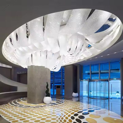 Instalação do projeto Soluções de iluminação 5000K Temperatura de cor Art Streamer Lâmpadas Para Hotel Lobby Sala de banquetes