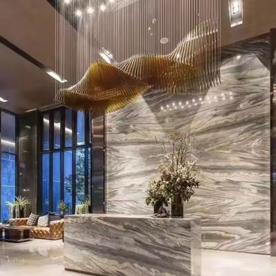Projeto não padrão Sandpan Lobby Light LED Lâmpadas para chá de luxo Iluminação acrílica No departamento de vendas do Chandelier Hotel