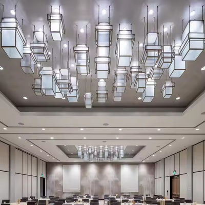 Estilo chinês Hotel moderno Shopping Mall Lobby Sala de banquetes Iluminação decorativa Instalações com material de corpo de alumínio