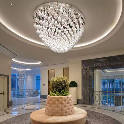 Custom Large Modern Simple Hand Blown Glass Pendant Light Nordic Creative Ceiling Lamp Para Hotel Lobby Restaurante