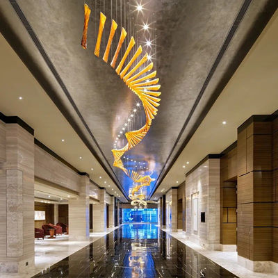 Lâmpadas de vidro oco LED para Hotel Villa Market Club Loft And Stairs