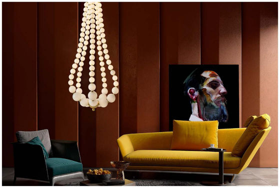 Restaurante Sala de chá Lâmpada de teto Moderno estilo simples acrílico vidro de bola candelabro
