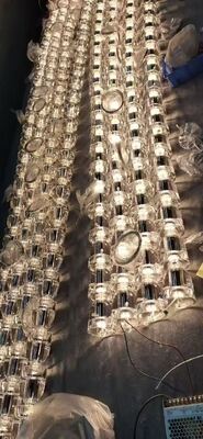 Candela de fita de cristal de ouro rosa feita sob medida Banquete de casamento europeu moderno Decoração de arte Iluminação