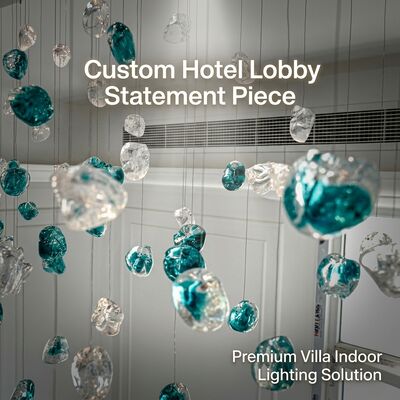 Atacado gota de água lustre de cristal luzes pingente moq 30-50 pçs pedido flexível hotel villa fornecimento comercial